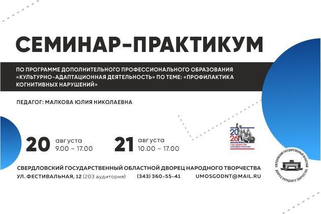 Семинар-практикум по программе ДПО «Культурно-адаптационная деятельность»