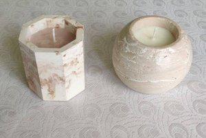 Мастер-класс «Свеча в гипсе»