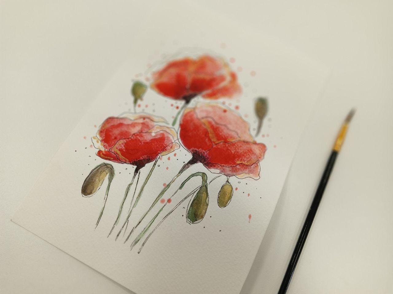 Творческий час «Картина в технике по сырому»