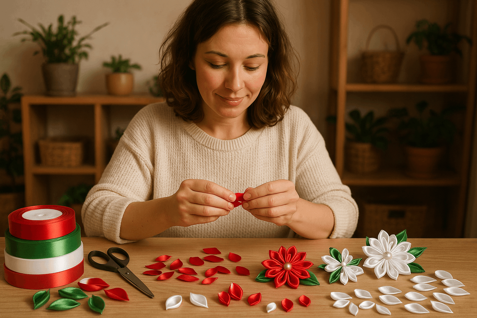 Мастер-класс «Волшебство из лент»