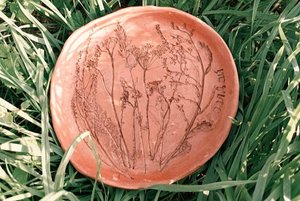 Мастер-класс «Декоративная тарелка с оттиском растений»